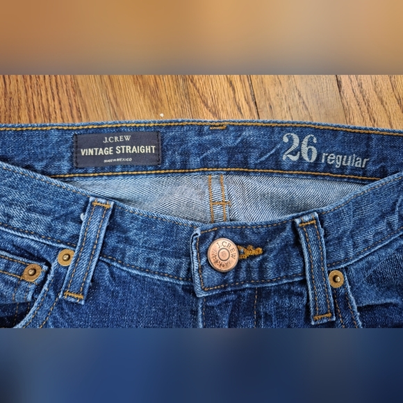 J.Crew Vintage Straight Jeans Size 26 - Picture 3 of 9